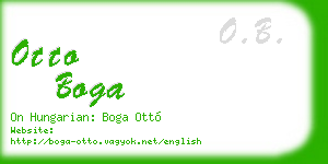 otto boga business card